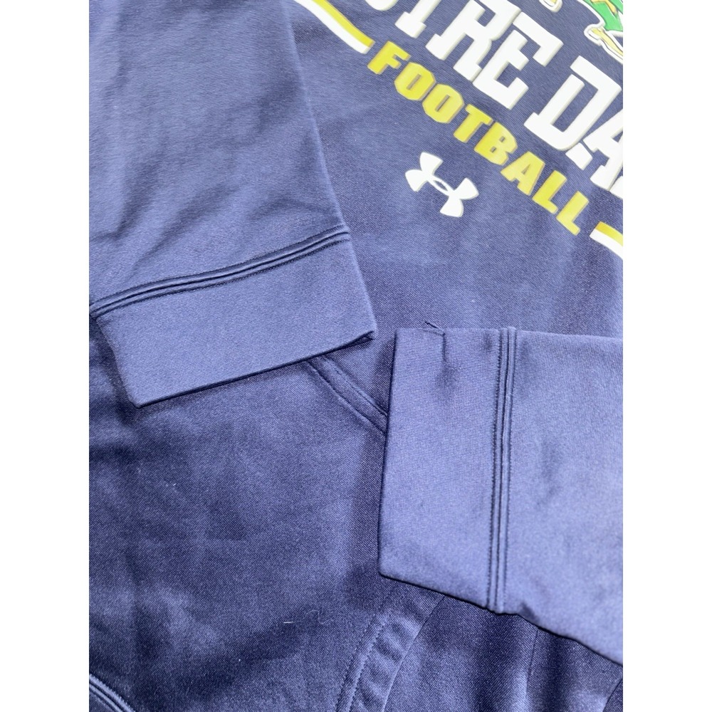 Notre Dame Football Youth XL Hoodie Sweatshirt ND Football Irish Under Armour - Picture 4 of 7